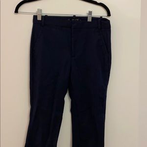 Zara basic navy work pant